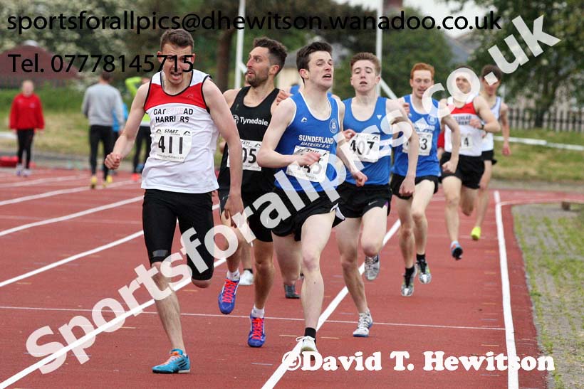 Jimmy Hedley 800 metres Cup, North East Grand Prix, Monkson Stadium, Jarrow. Photo: David T. Hewitson/Sports for All Pics